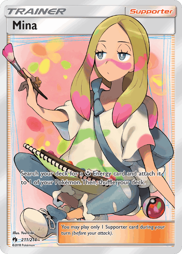 Mina #211 from Lost Thunder - Rare Ultra - Illustrated by You Iribi