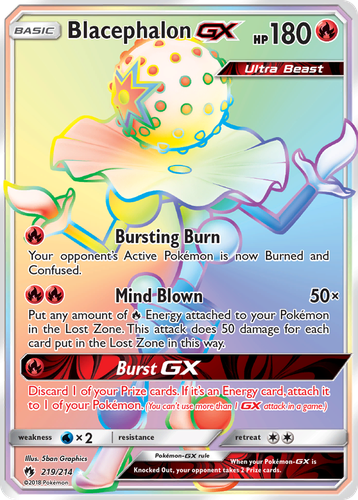 Blacephalon-GX 219, Lost Thunder