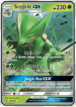 Sceptile-GX Pokémon TCG card art