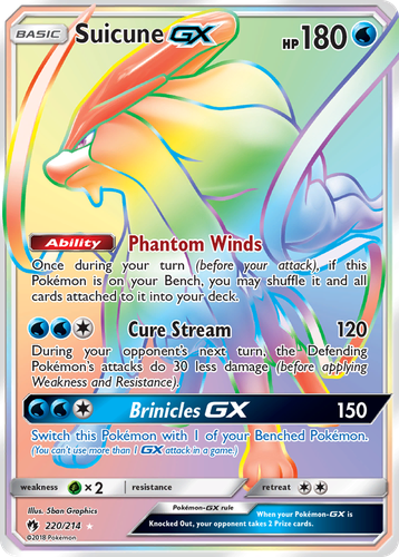 Suicune-GX 220, Lost Thunder