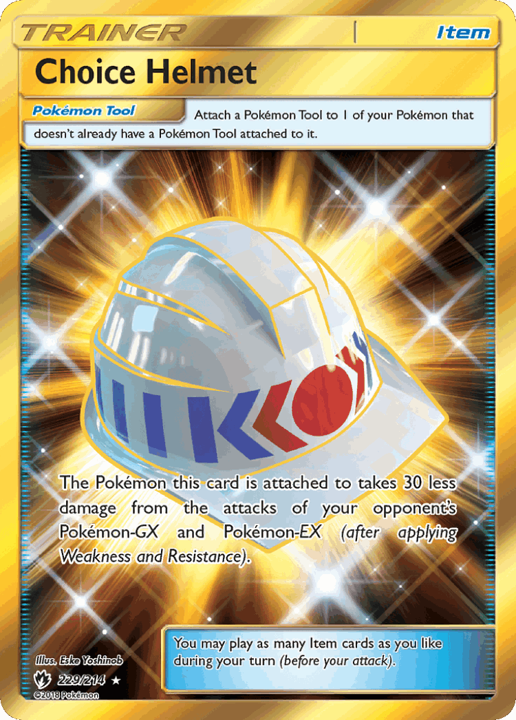 Choice Helmet #229 from Lost Thunder - Rare Secret - Illustrated by Eske Yoshinob