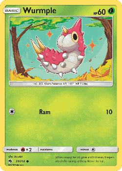 Wurmple Pokémon TCG card art