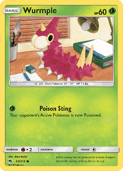 Wurmple Pokémon TCG card art