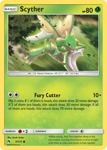 Scyther Pokémon TCG card art
