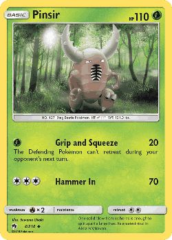 Pinsir Pokémon TCG card art