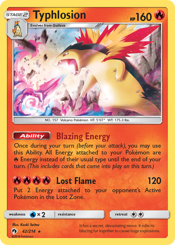 Typhlosion 42, Lost Thunder