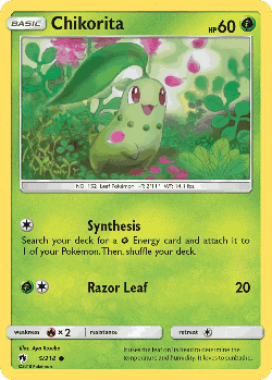 Chikorita Pokémon TCG card art