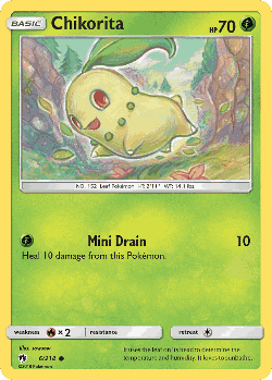 Chikorita Pokémon TCG card art