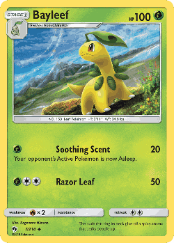 Bayleef Pokémon TCG card art