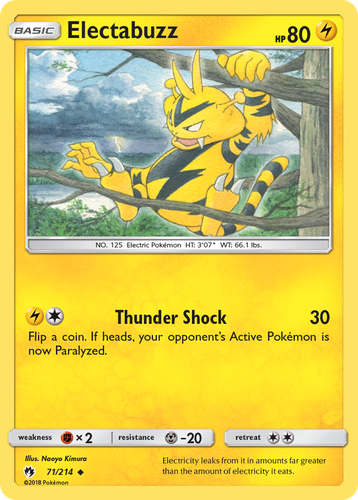 Electabuzz 71, Lost Thunder