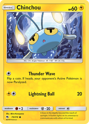 Chinchou 73, Lost Thunder