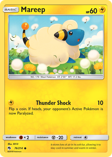 Mareep 76, Lost Thunder