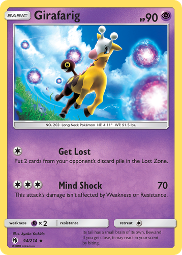 Girafarig 94, Lost Thunder