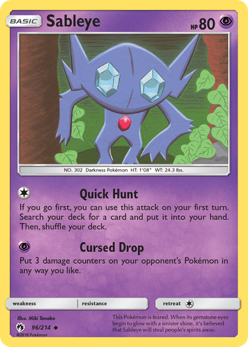 Sableye 96, Lost Thunder