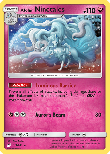 Alolan Ninetales 111, Team Up