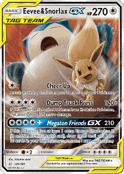 Eevee & Snorlax-GX 120, Team Up