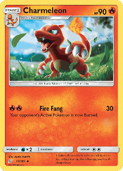 Charmeleon Pokémon TCG card art