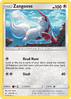 Zangoose 132, Team Up