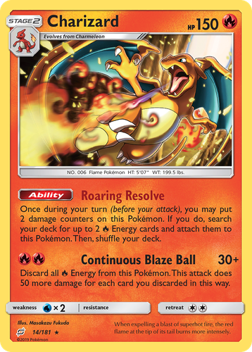 Charizard Pokémon TCG card art