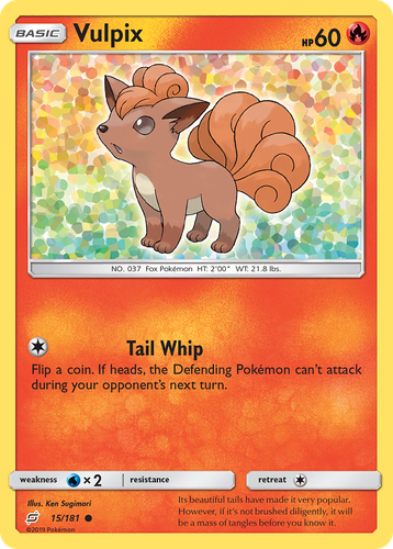 Vulpix Pokémon TCG card art