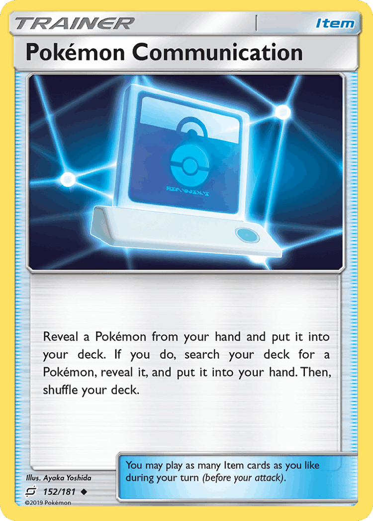 Pokémon Communication #152 from Team Up - Uncommon - Illustrated by Ayaka Yoshida