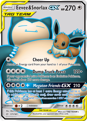 Eevee & Snorlax-GX 171, Team Up