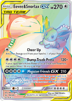 Eevee & Snorlax-GX 191, Team Up