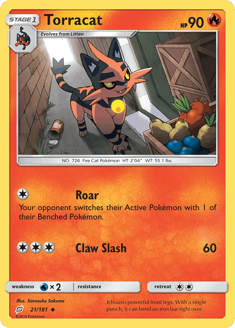 Torracat #21 from Team Up - Uncommon - Illustrated by Sanosuke Sakuma