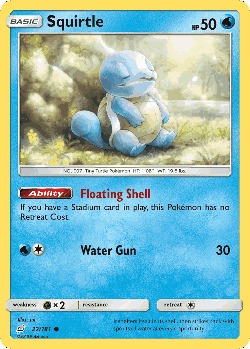 Squirtle Pokémon TCG card art