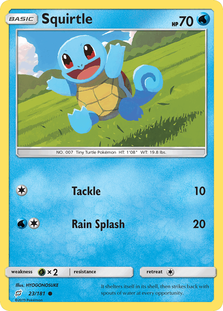 Squirtle #23 from Team Up - Common - Illustrated by HYOGONOSUKE