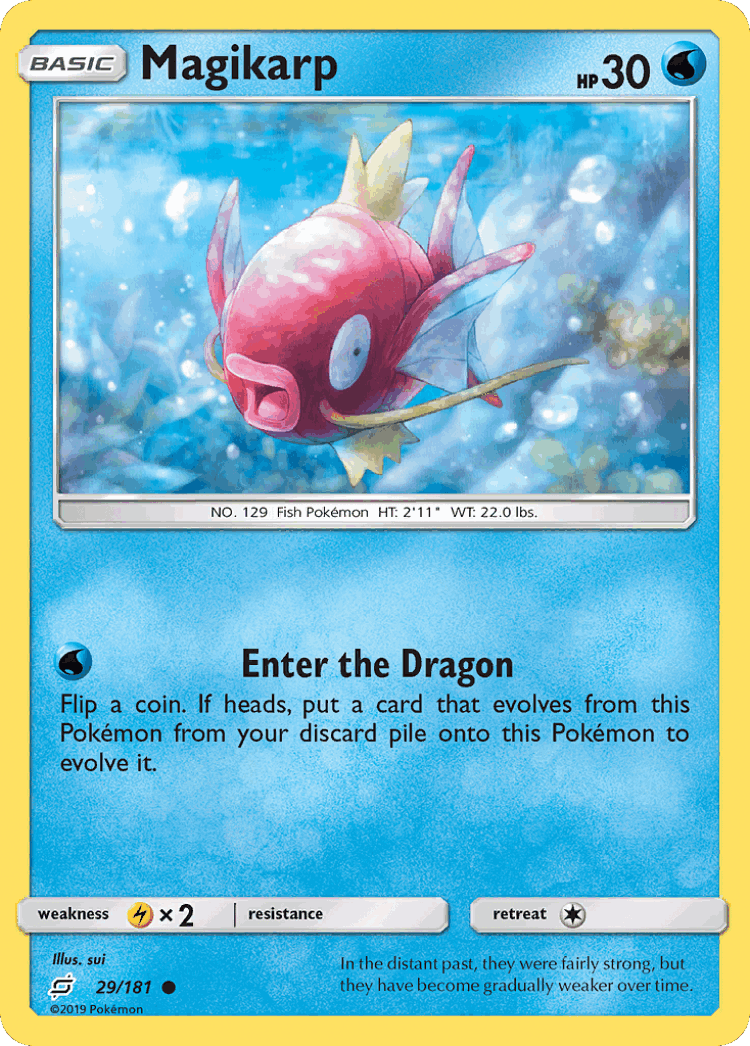 Magikarp #29 from Team Up - Common - Illustrated by sui
