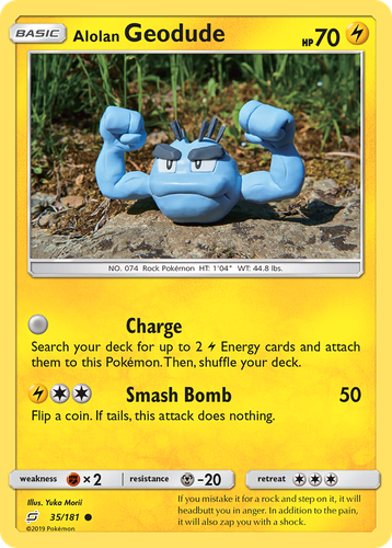 Alolan Geodude 35, Team Up