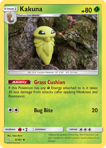 Kakuna Pokémon TCG card art