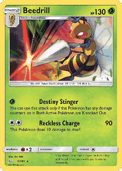 Beedrill Pokémon TCG card art