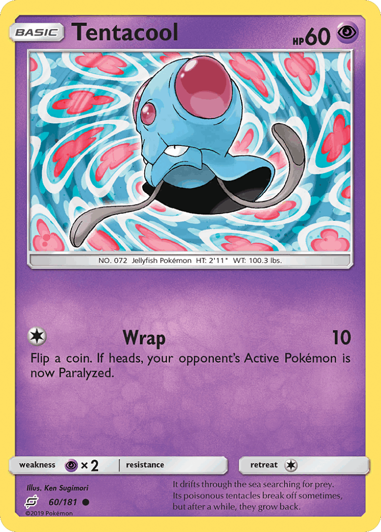Tentacool #60 from Team Up - Common - Illustrated by Ken Sugimori