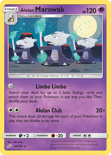 Alolan Marowak 64, Team Up