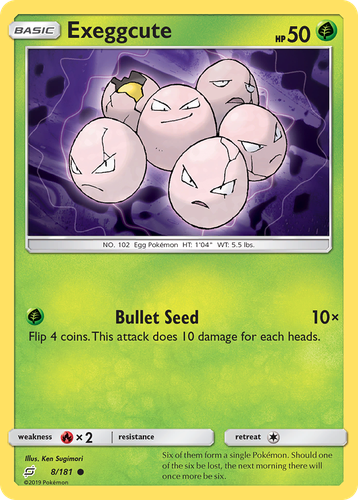 Exeggcute Pokémon TCG card art