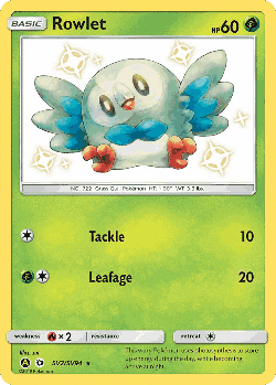 Rowlet Pokémon TCG card art