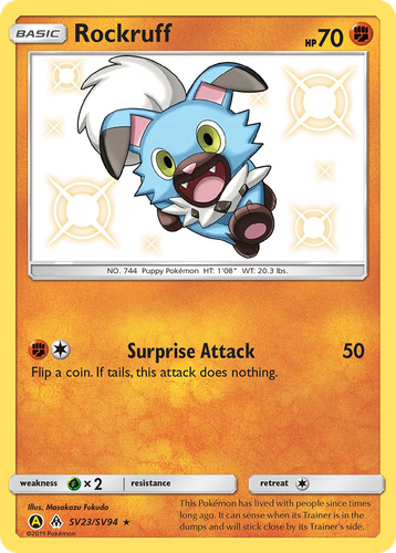Rockruff Pokémon TCG card art
