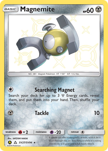 Magnemite 27, Hidden Fates Shiny Vault