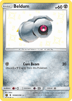 Beldum 30, Hidden Fates Shiny Vault