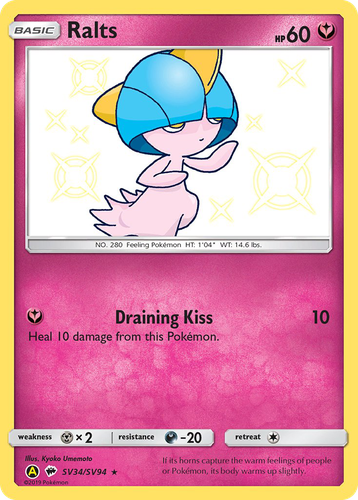 Ralts 34, Hidden Fates Shiny Vault