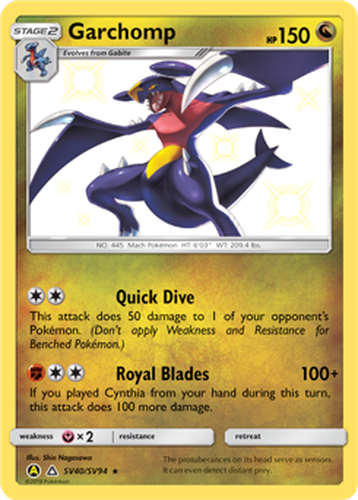 Garchomp 40, Hidden Fates Shiny Vault