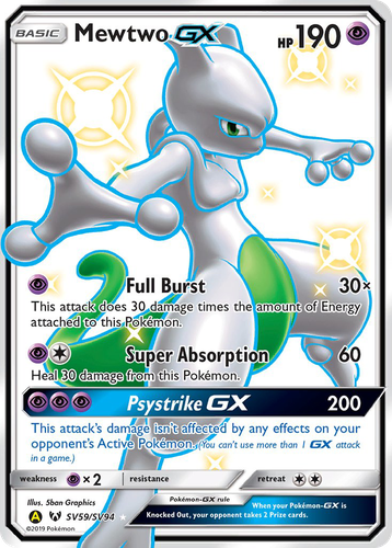 Mewtwo-GX 59, Hidden Fates Shiny Vault