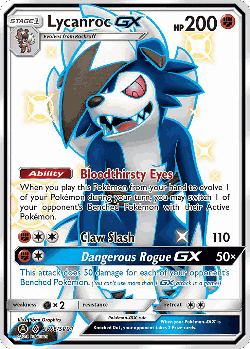 Lycanroc-GX 66, Hidden Fates Shiny Vault