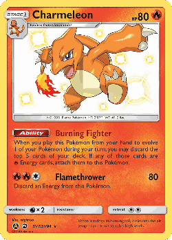 Charmeleon Pokémon TCG card art