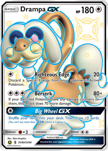 Drampa-GX 80, Hidden Fates Shiny Vault