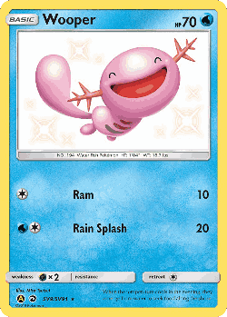 Wooper Pokémon TCG card art
