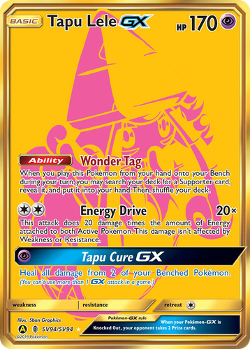 Tapu Lele-GX 94, Hidden Fates Shiny Vault