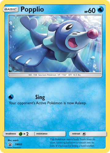 Popplio Pokémon TCG card art